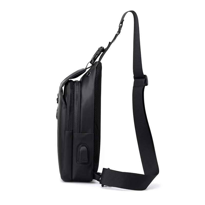 Crossbody Bag Fashionable Large Capacity Waterproof Lightweight Leisure Soft Comfortable Men Single Shoulder Bags