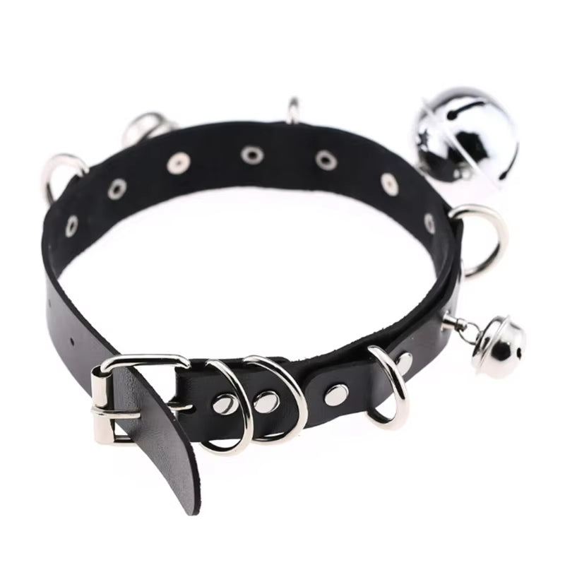 1Pc Harajuku Sexy Heart Rivets PU Leather Black Goth Punk Choker for Y2K Girls DIY Goth Star Pentagram Chunky Necklaces Jewelry