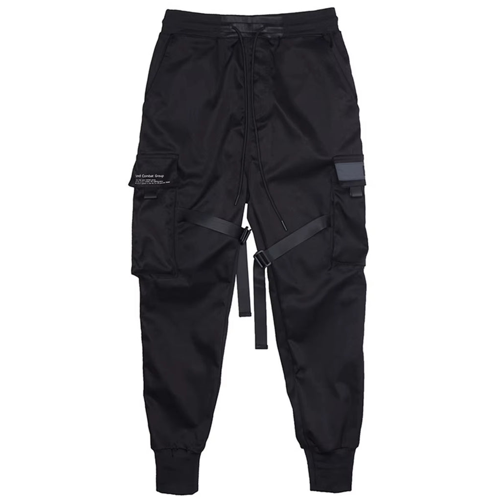 Black Hip Hop Cargo Pants Summer Versatile Fashion Brand Trousers Fashion Loose Gothic Korean Sweatpants Streetwear Males