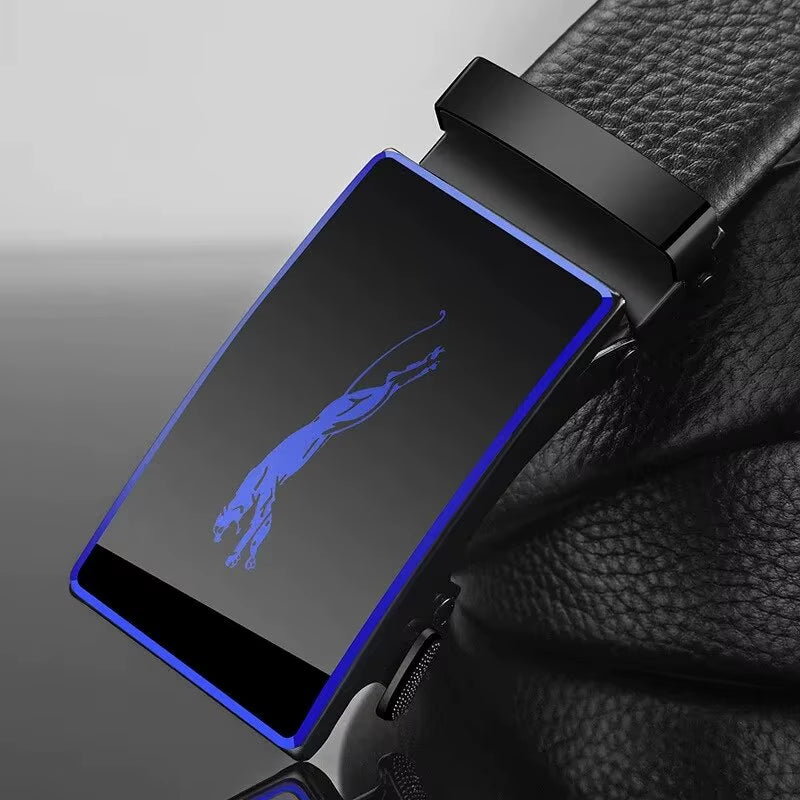 Fashion Business Men'S Belt Genuine Luxury Brand Belt Metal Buckle Belt High-Quality PU Leather Soft Belt with Cargo Pants Jeans